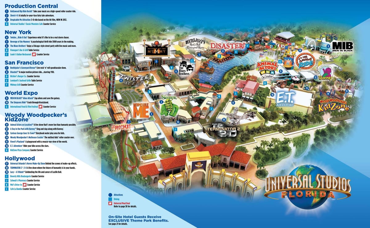 Universal Orlando-parken kart